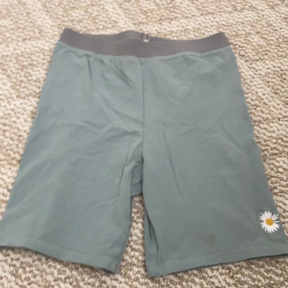 a pair of biker shorts from romwe